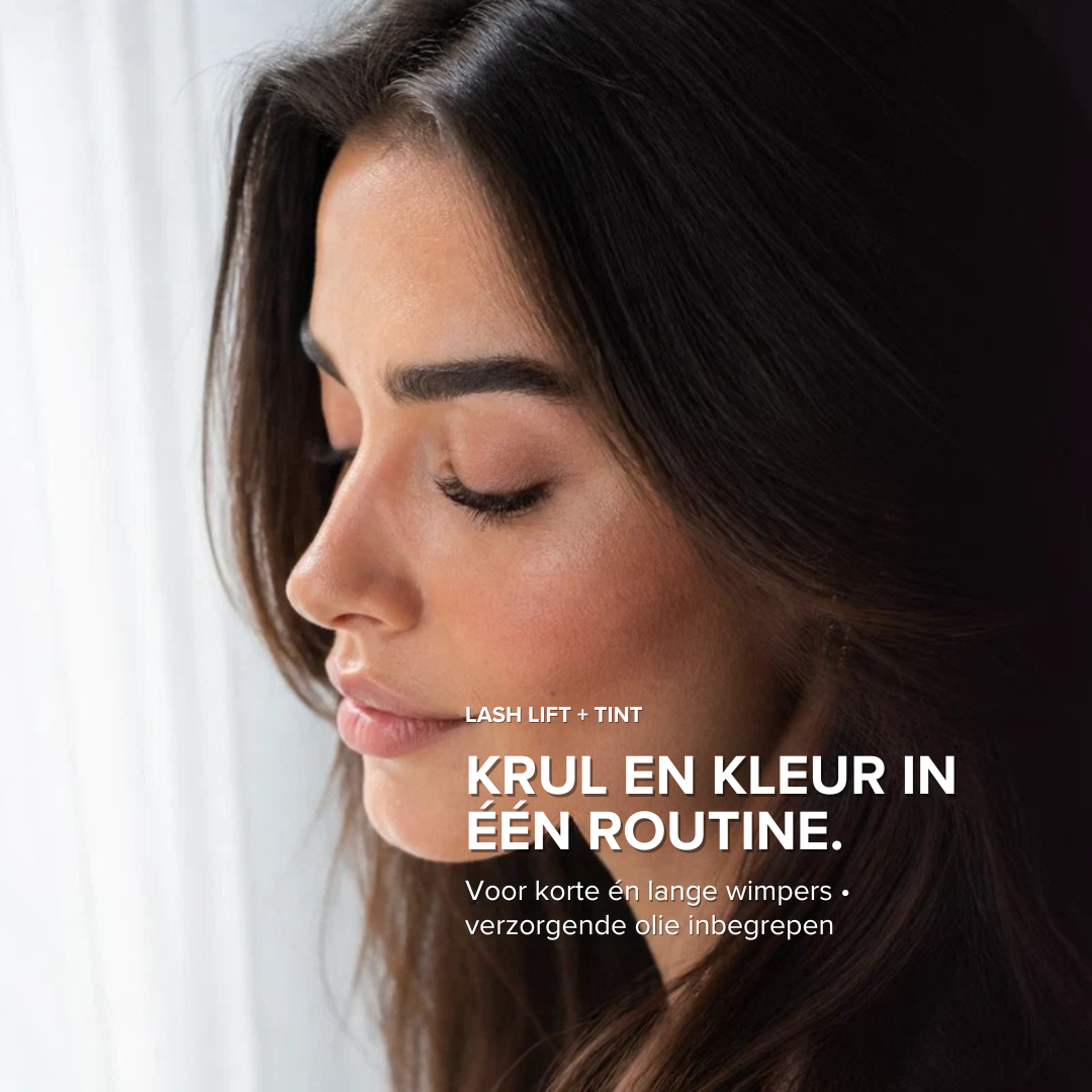 Close-up van een wimperroutine